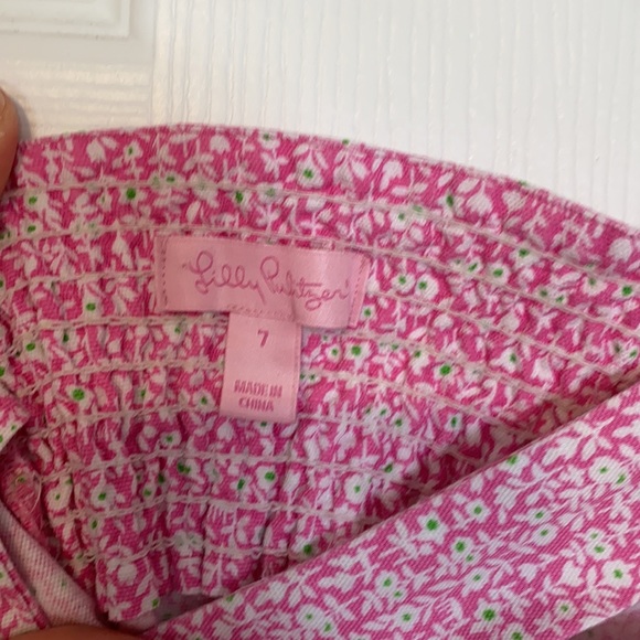 Lilly Pulitzer girls pink floral shift dress - Picture 3 of 3